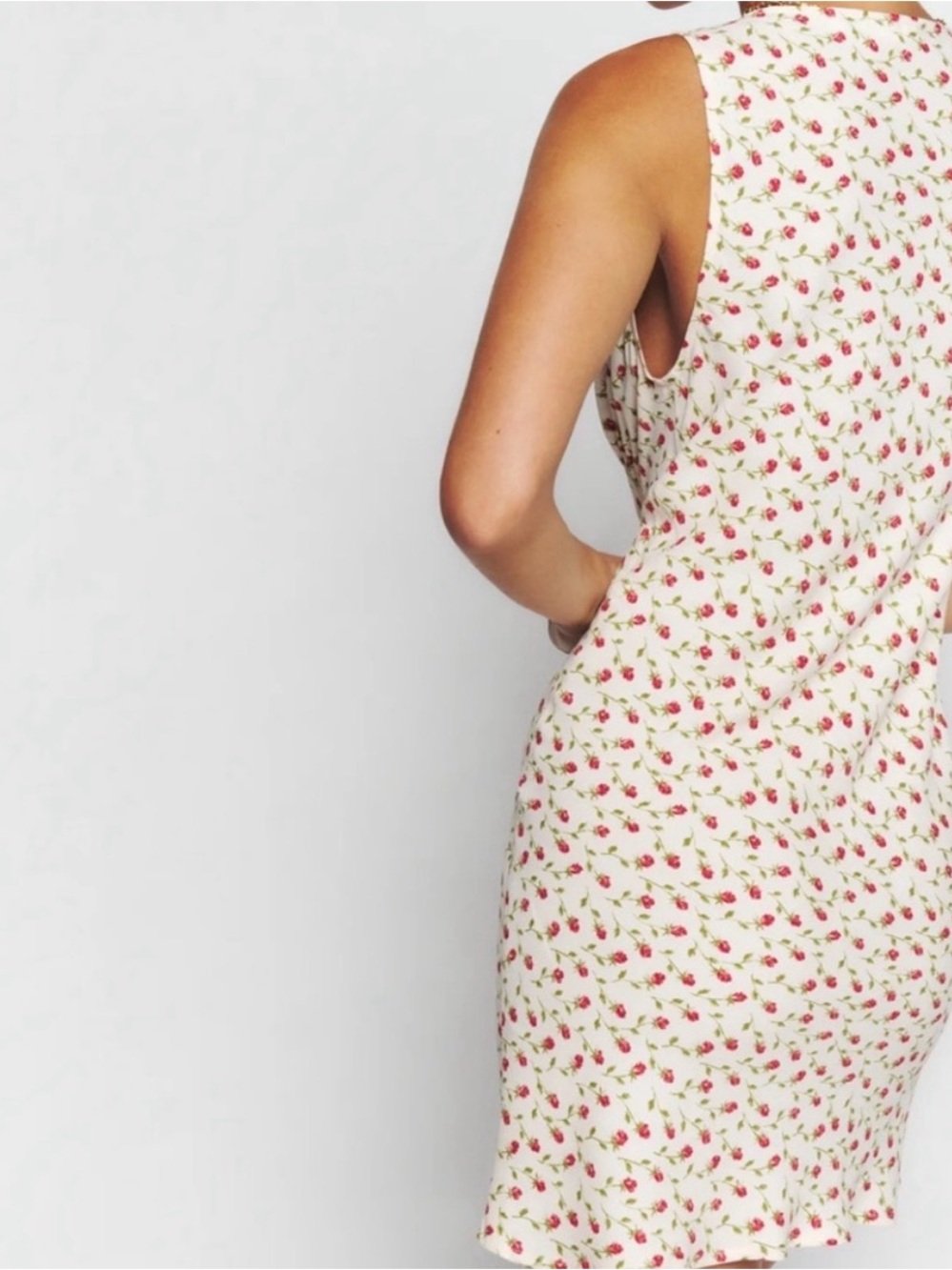 Reformation Calix Ivory Madison Floral Mini Dress Size Small Fairy Coquette Grad - Picture 15 of 16